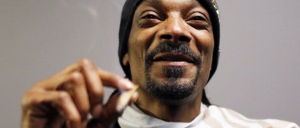 Snoop Dogg or Snoop Lion, whatever he's called, just loves his weed