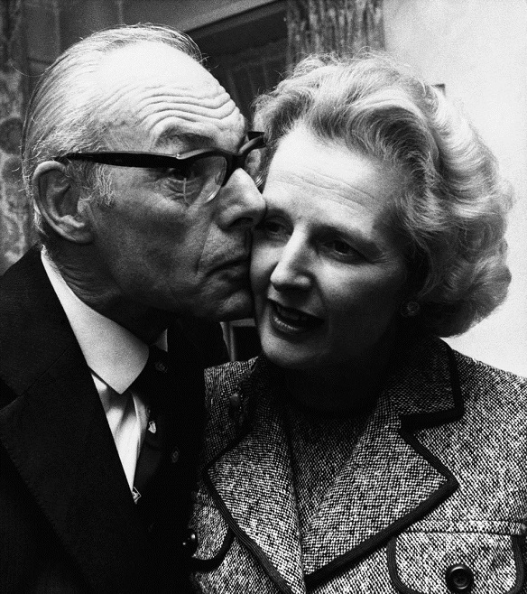 Lady Thatcher will be next to her late husband Dennis