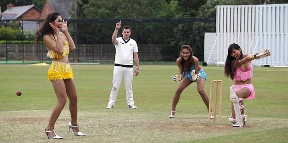 Cricket in high heels...surely that is not allowed