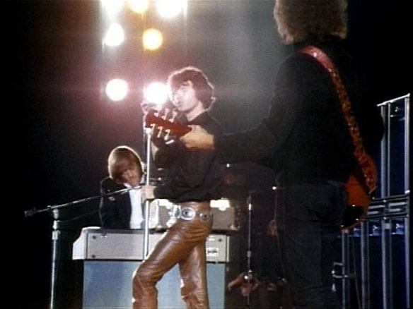 The Doors, Ray Manzarek, Jim Morrison and Robby Kreiger performing at The Hollywood Bowl